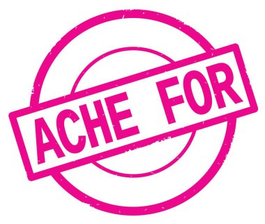 Ağrısı için pembe daire basit damgası yazılı metin.