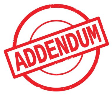 Zeyilname metin, kırmızı daire basit damga yazılmış.