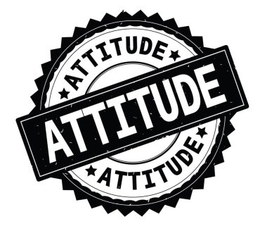 Tutum siyah metin damgası, zig zag kenarlıklı yuvarlak.