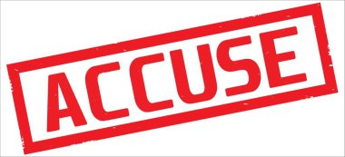 Kırmızı dikdörtgen kenarlık damga üzerinde metin suçlamak.