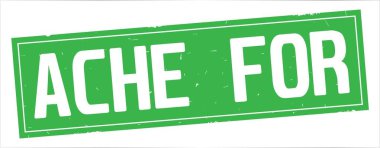 Ağrısı için metni, tam yeşil dikdörtgen damgası.