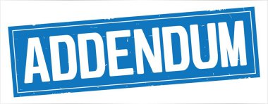 Tam mavi dikdörtgen damga üzerinde ek metin.