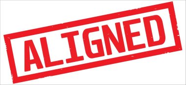 Kırmızı dikdörtgen kenarlık damga üzerinde hizalanmış metin.