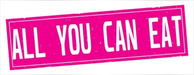 Tam pembe dikdörtgen damga üzerinde olabilir yemek tüm metin.