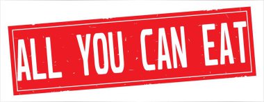 Tam kırmızı dikdörtgen damga üzerinde olabilir yemek tüm metin.