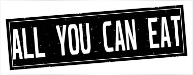 Tam siyah dikdörtgen damga üzerinde olabilir yemek tüm metin.