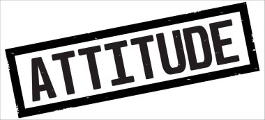 Siyah dikdörtgen kenarlık damga üzerinde tutum metin.