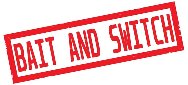 Bait And Switch tekst, op de rode rechthoek grens stempel. — Stockfoto