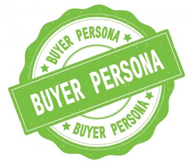 Yeşil yuvarlak rozet yazılmış alıcı Persona metni.