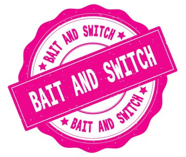 Aldatmaca metin, pembe yuvarlak rozet yazılmış.