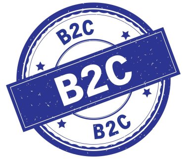 B2c, mavi yuvarlak pencere boyutu üzerinde yazılı metin.