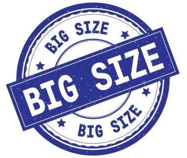 Metin mavi yuvarlak pencere boyutu üzerinde yazılı büyük boy.