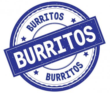 Burrito, mavi yuvarlak pencere boyutu üzerinde yazılı metin.
