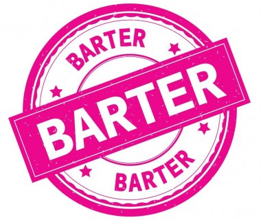 Takas, yazılı metin pembe yuvarlak lastik damgası.