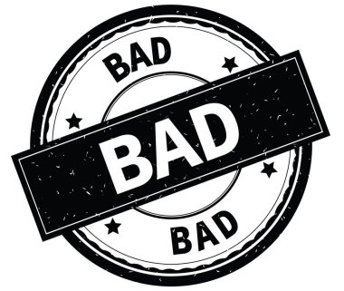 Siyah yuvarlak pencere boyutu üzerinde kötü yazılı metin.