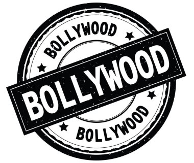 Yazılı metin siyah yuvarlak lastik damgası Bollywood.