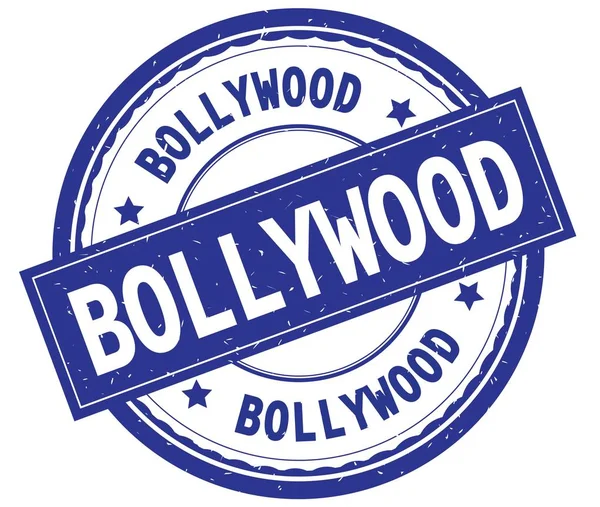Bollywood, mavi yuvarlak pencere boyutu üzerinde yazılı metin. — Stok fotoğraf
