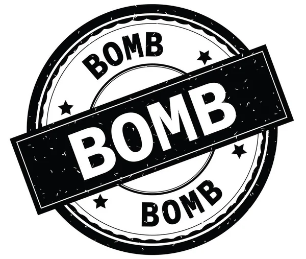 Yazılı metin siyah yuvarlak pencere boyutu üzerinde bomba.