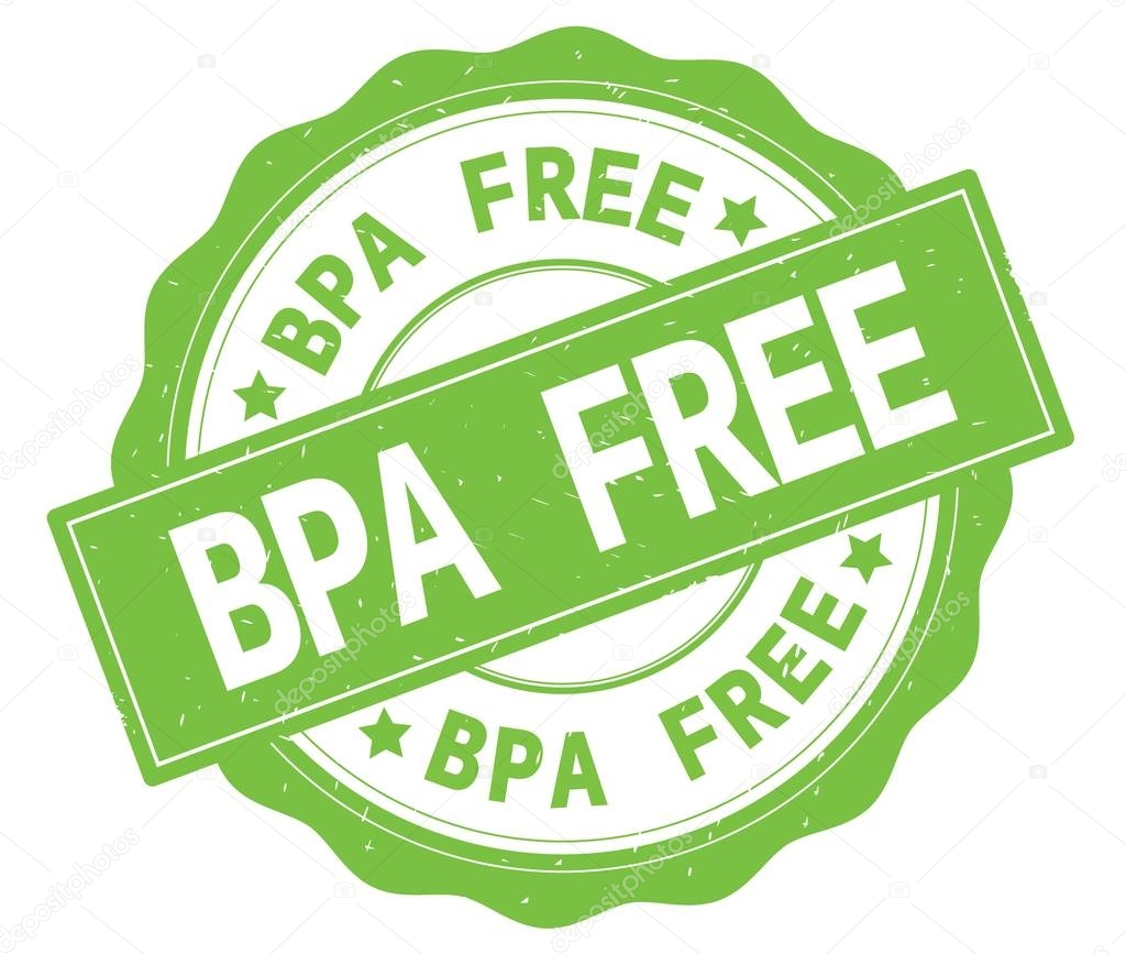 BPA FREE text, written on green round badge.