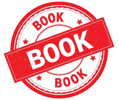 Kitap metin kırmızı yuvarlak lastik damga yazılmış.