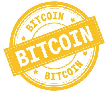 Bitcoin, sarı yuvarlak pencere boyutu üzerinde yazılı metin.