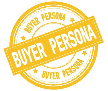 Alıcı Persona, sarı yuvarlak pencere boyutu üzerinde yazılı metin.