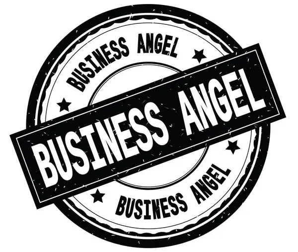 BUSINESS ANGEL written text on black round rubber stamp. — Stock Photo, Image