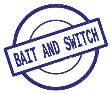 Aldatmaca metin, mavi daire basit damga yazılmış.