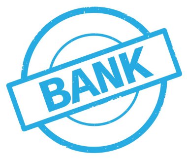 Banka metin, camgöbeği basit daire damga yazılmış.