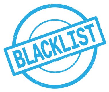 Kara liste metin, camgöbeği basit daire damga yazılmış.