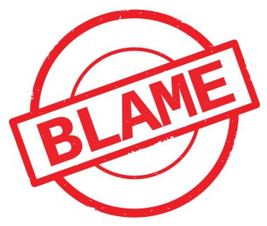 Kırmızı daire basit damgası yazılmış metni, suçlama.