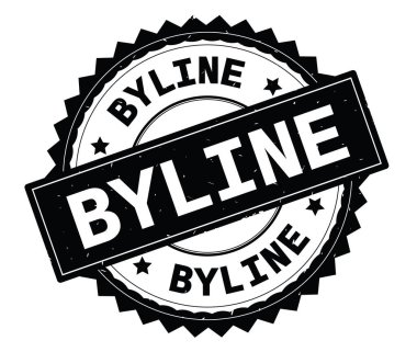 Şube hattı siyah metin damgası, zig zag kenarlıklı yuvarlak.