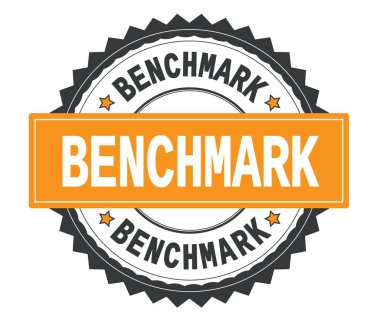 Zig zag bord ile gri ve turuncu yuvarlak damga metni kriter