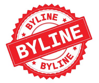 Şube hattı kırmızı metin damgası, zig zag kenarlıklı yuvarlak.