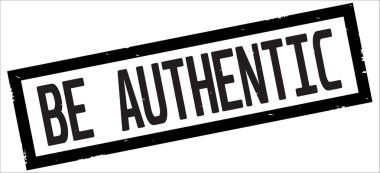 Otantik metin, siyah dikdörtgen kenarlık damgası olarak.