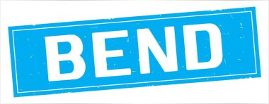 Tam camgöbeği dikdörtgen damga üzerinde bend metin.