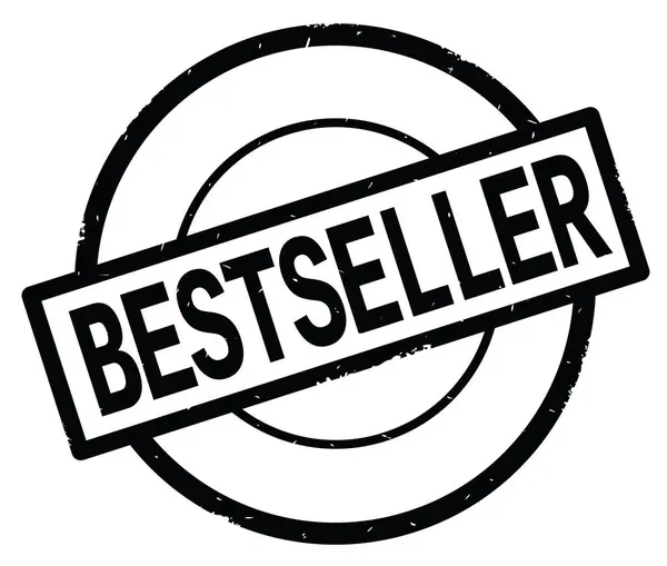 Bestsellertext, geschrieben auf schwarzer einfacher Kreismarke. — Stockfoto