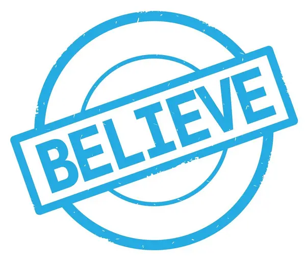 Camgöbeği basit daire damgası yazılmış metni, inanıyorum.