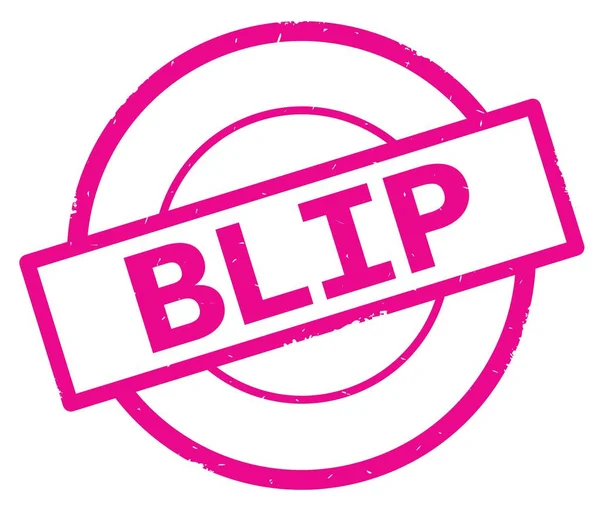 Texto BLIP, escrito em rosa carimbo círculo simples . — Fotografia de Stock