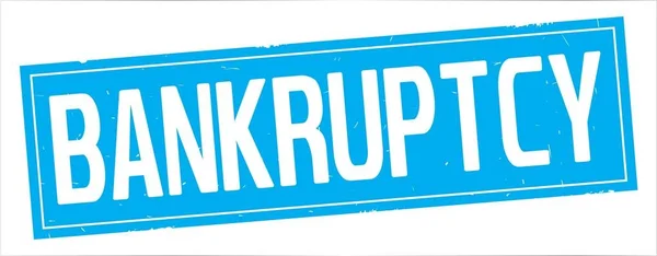 Текст BANKRUPTCY, на повній марці прямокутника . — стокове фото