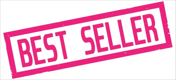 Legjobb eladó a szöveg a rózsaszín téglalap határ bélyegző. — Stock Fotó