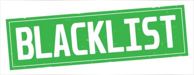 Tam yeşil dikdörtgen damga üzerinde metin kara.