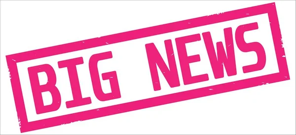 Pembe dikdörtgen kenarlık damga üzerinde büyük haber metin.
