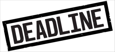 Son Tarih metni, siyah dikdörtgen kenarlık damgası.