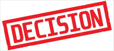 Karar metni, kırmızı dikdörtgen kenarlık damgası.