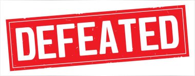 Tam kırmızı dikdörtgen damga üzerinde mağlup metin.