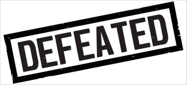 Siyah dikdörtgen kenarlık damga üzerinde mağlup metin.