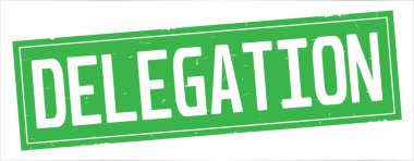 Tam yeşil dikdörtgen damga üzerinde temsilci seçme metin.