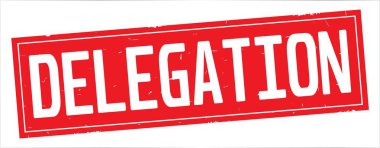 Tam kırmızı dikdörtgen damga üzerinde temsilci seçme metin.