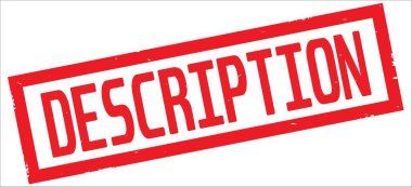 Açıklama metni, kırmızı dikdörtgen kenarlık damgası.